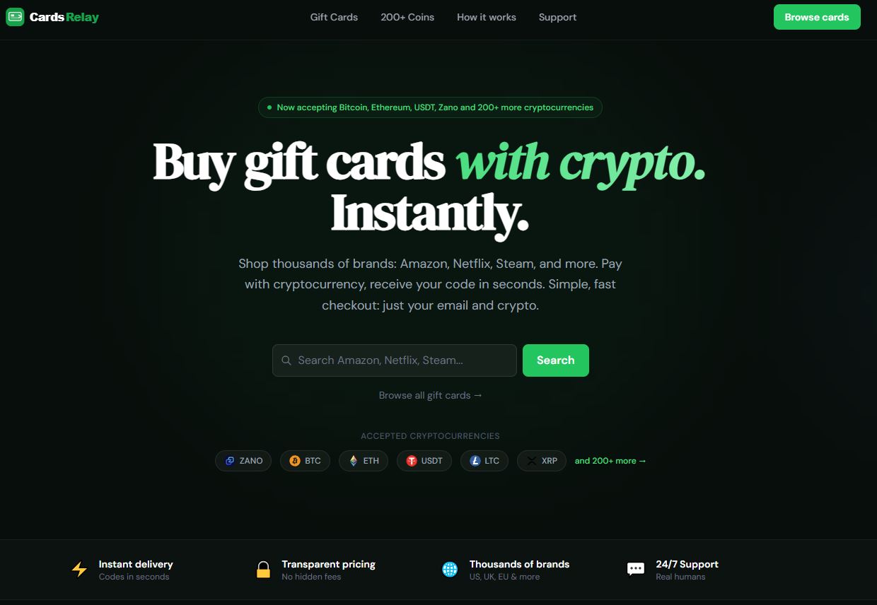 CardsRelay — Digital Goods in United Arab Emirates